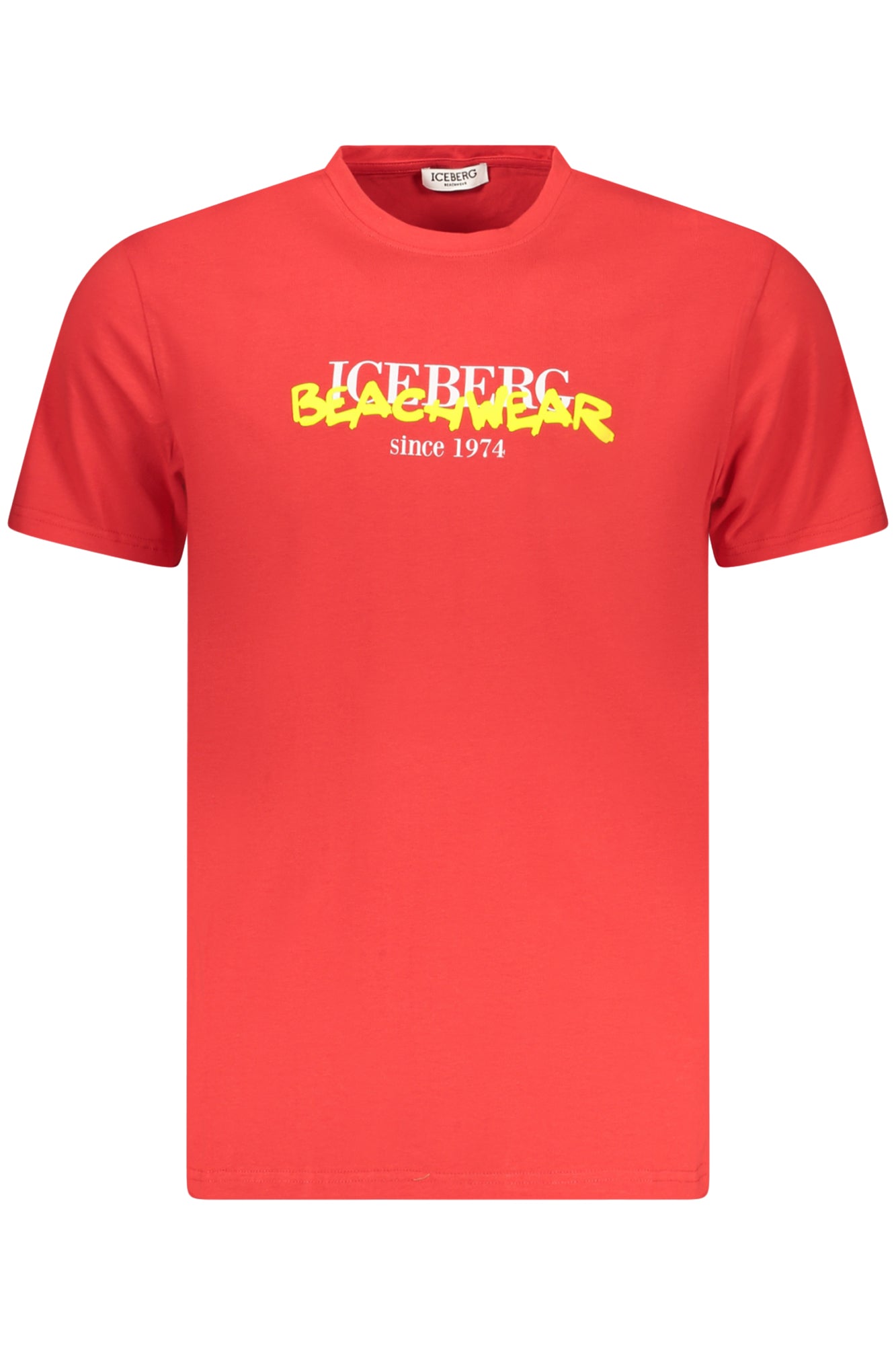 CAMISETA DE MANGA CORTA PARA HOMBRE ICEBERG, ROJA