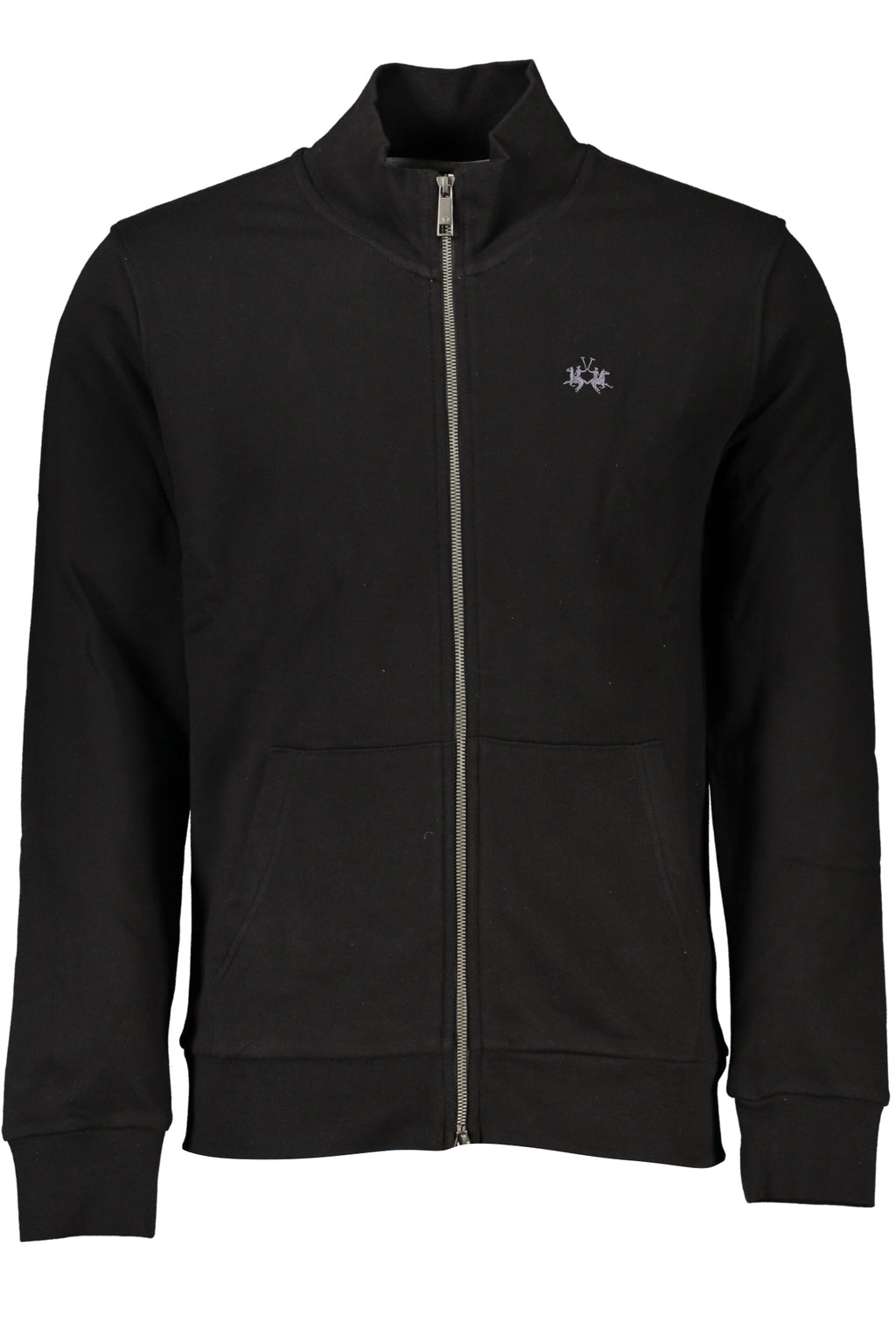 Sudadera negra con cremallera para hombre de La Martina