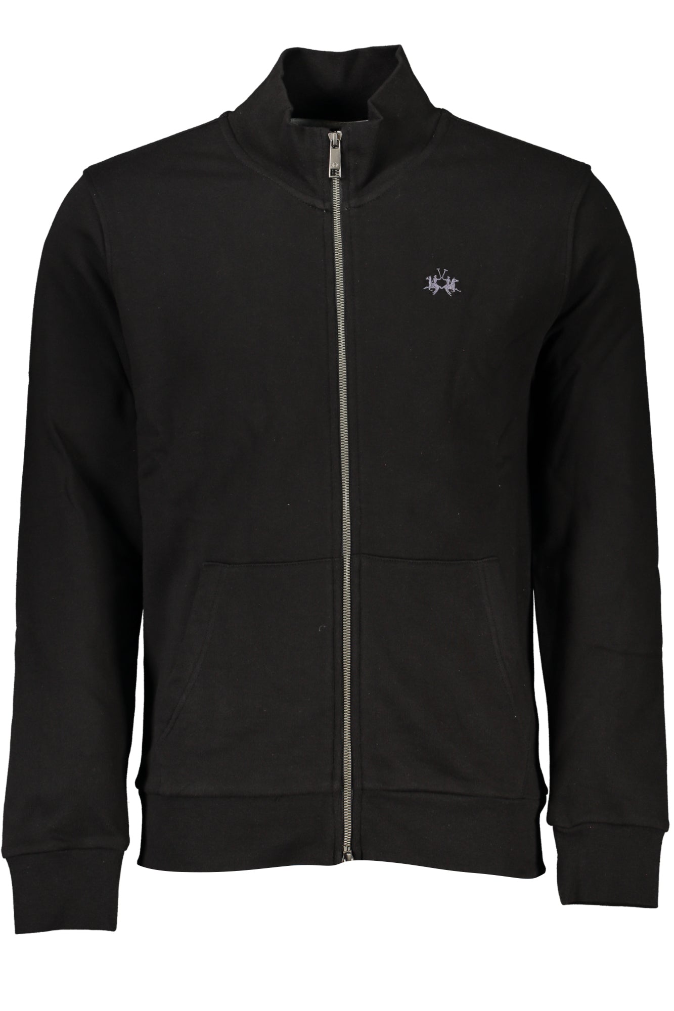 Sudadera negra con cremallera para hombre de La Martina