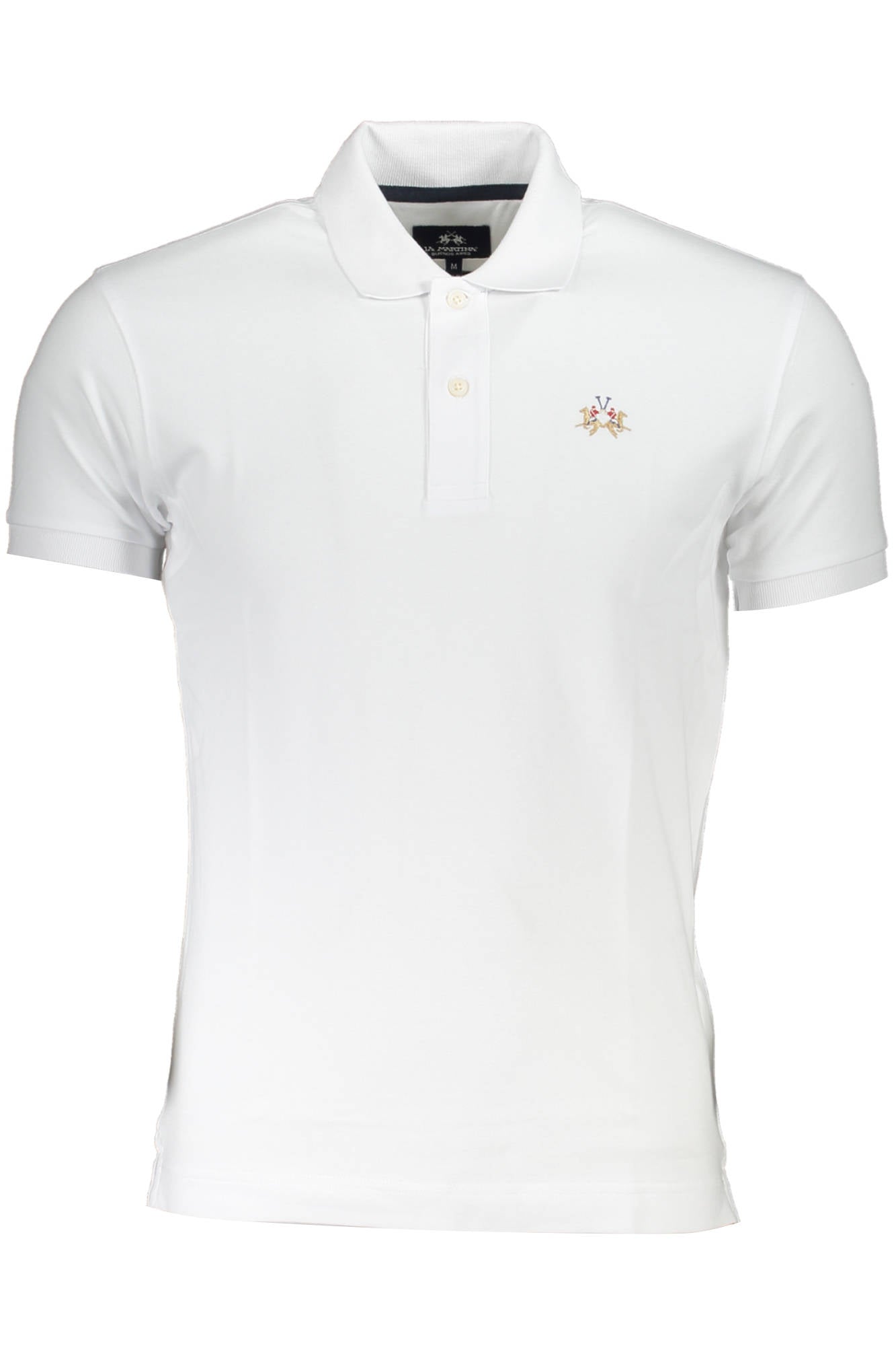 LA MARTINA WHITE SHORT-SLEEVED MEN'S POLO SHIRT