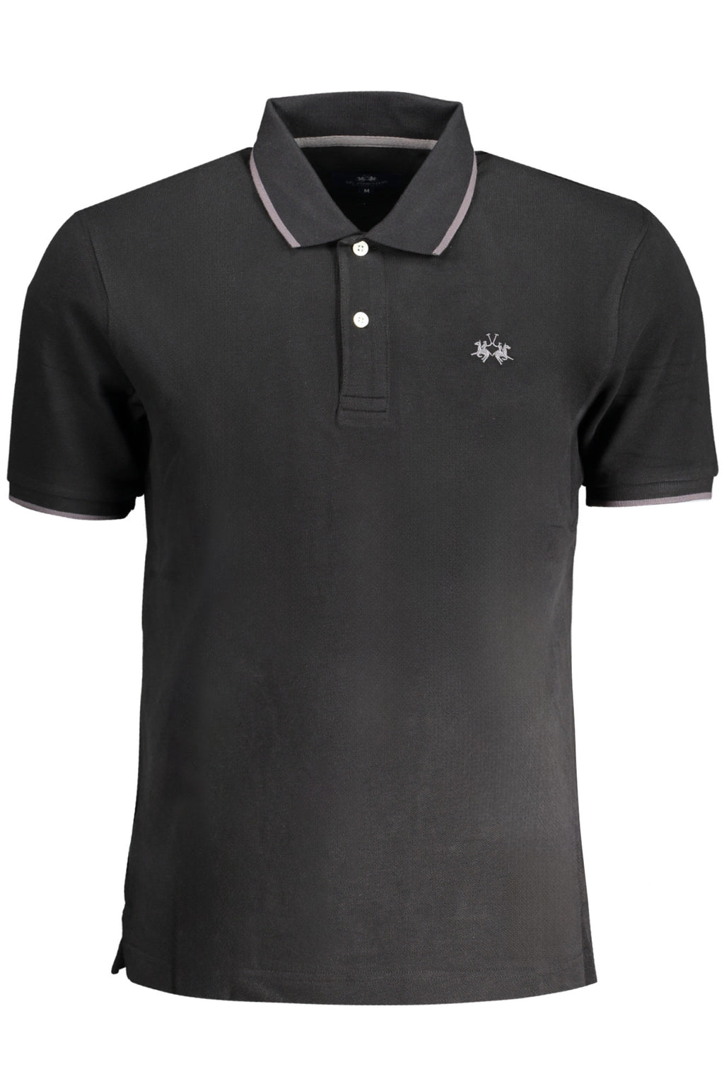 POLO DE MANGA CORTA PARA HOMBRE LA MARTINA, NEGRO