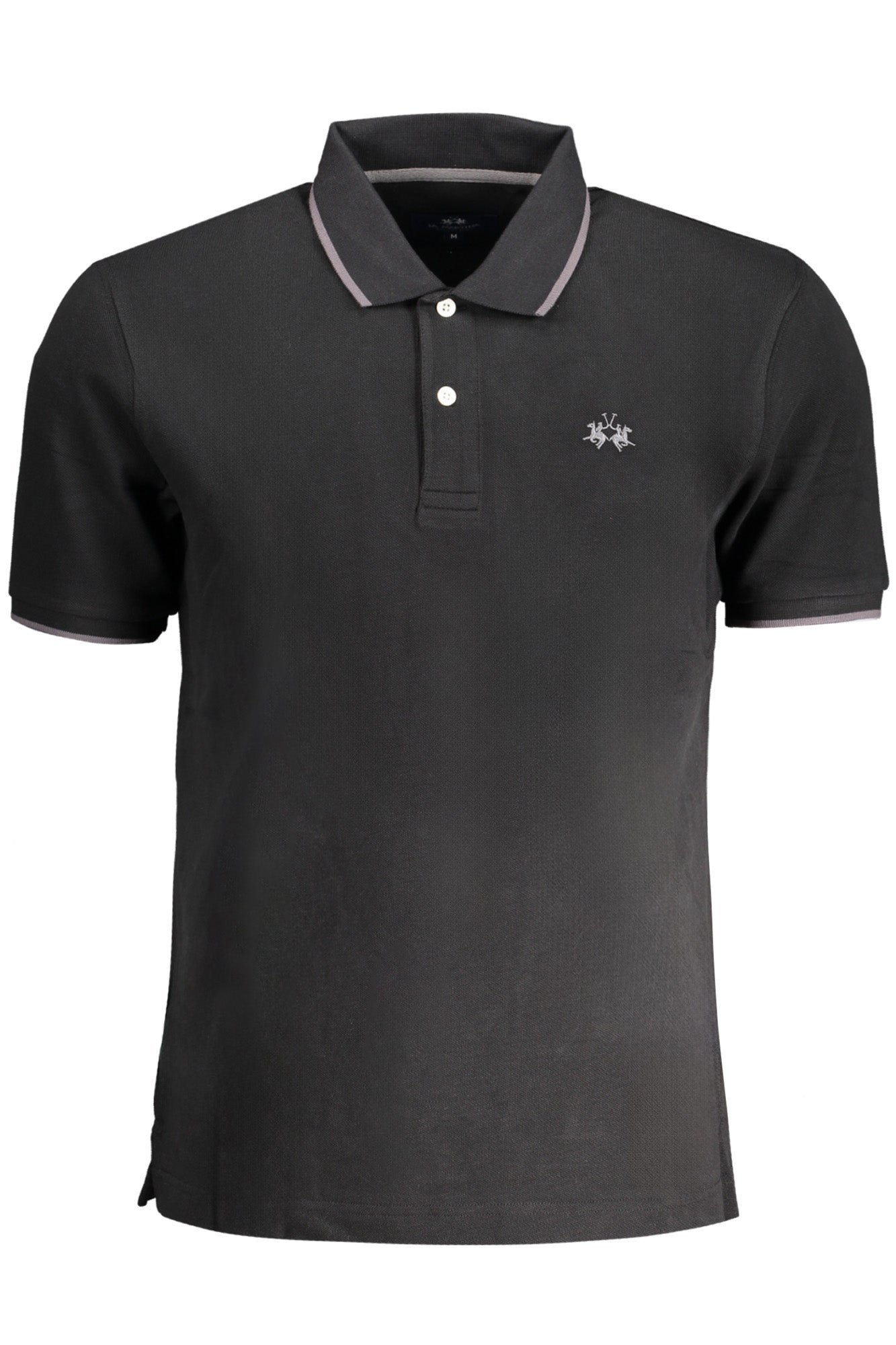 POLO DE MANGA CORTA PARA HOMBRE LA MARTINA, NEGRO