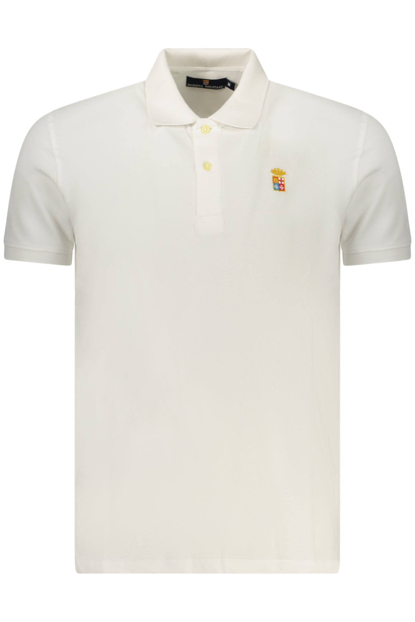Polo de manga corta para hombre, color azul marino, blanco.