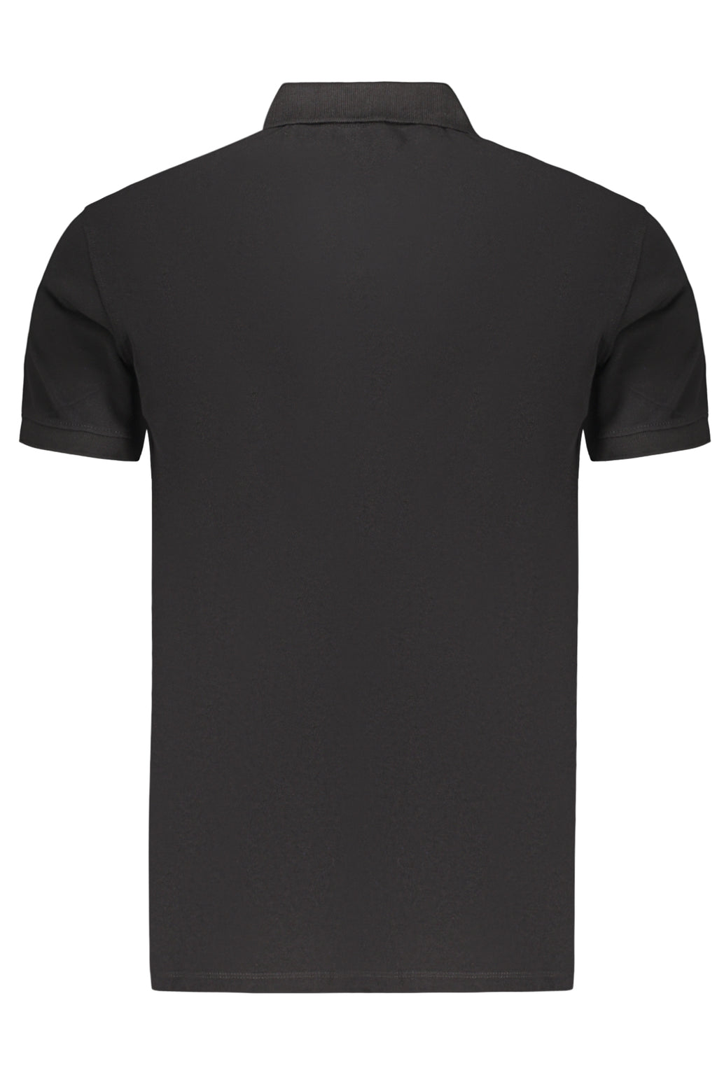 Polo de manga corta negro para hombre de la Marina
