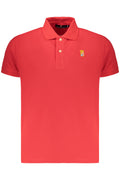 POLO DE MANGA CORTA ROJO Y AZUL MARINO PARA HOMBRE