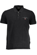 Polo de manga corta para hombre NAPAPIJRI, color negro.