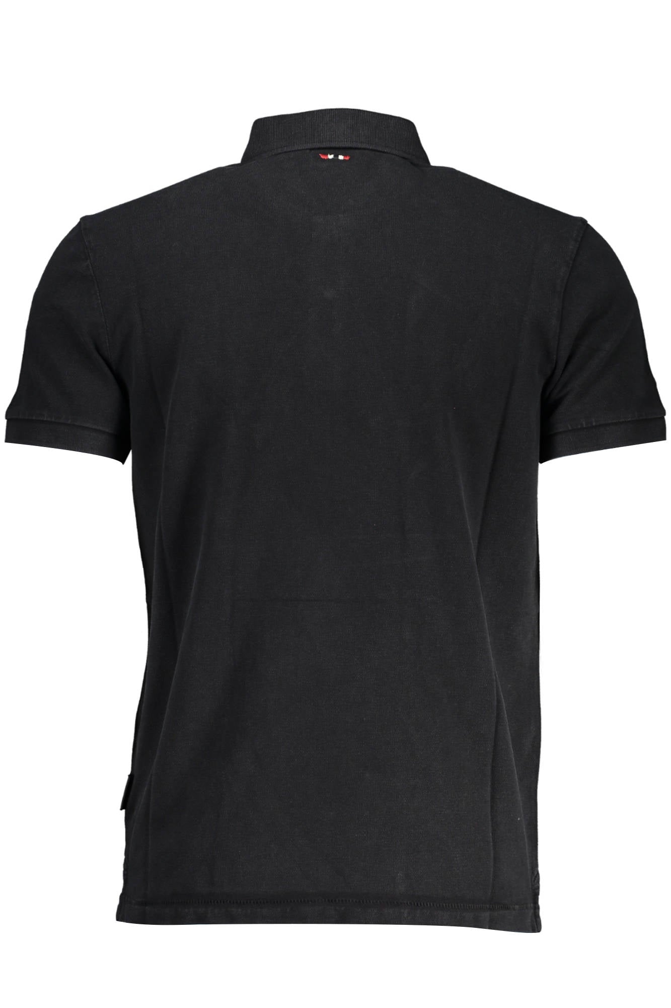 Polo de manga corta para hombre NAPAPIJRI, color negro.