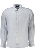 Camisa de manga larga para hombre North Sails, azul.