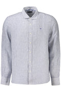 Camisa de manga larga para hombre North Sails, azul.