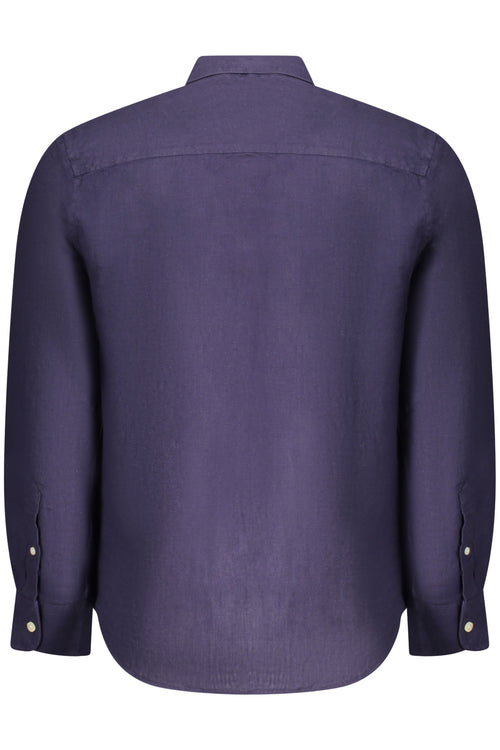 Camisa de manga larga para hombre North Sails, azul.