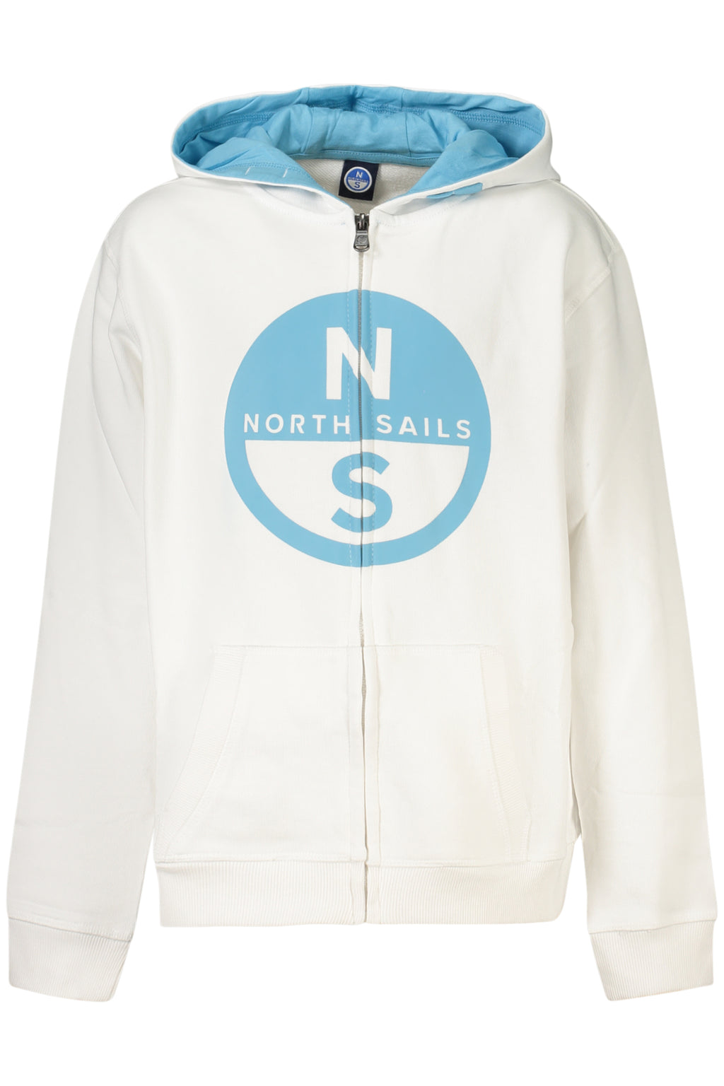 Sudadera blanca con cremallera para niños de North Sails