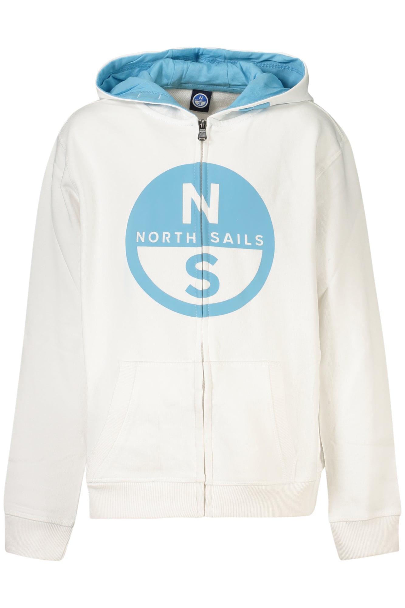 Sudadera blanca con cremallera para niños de North Sails