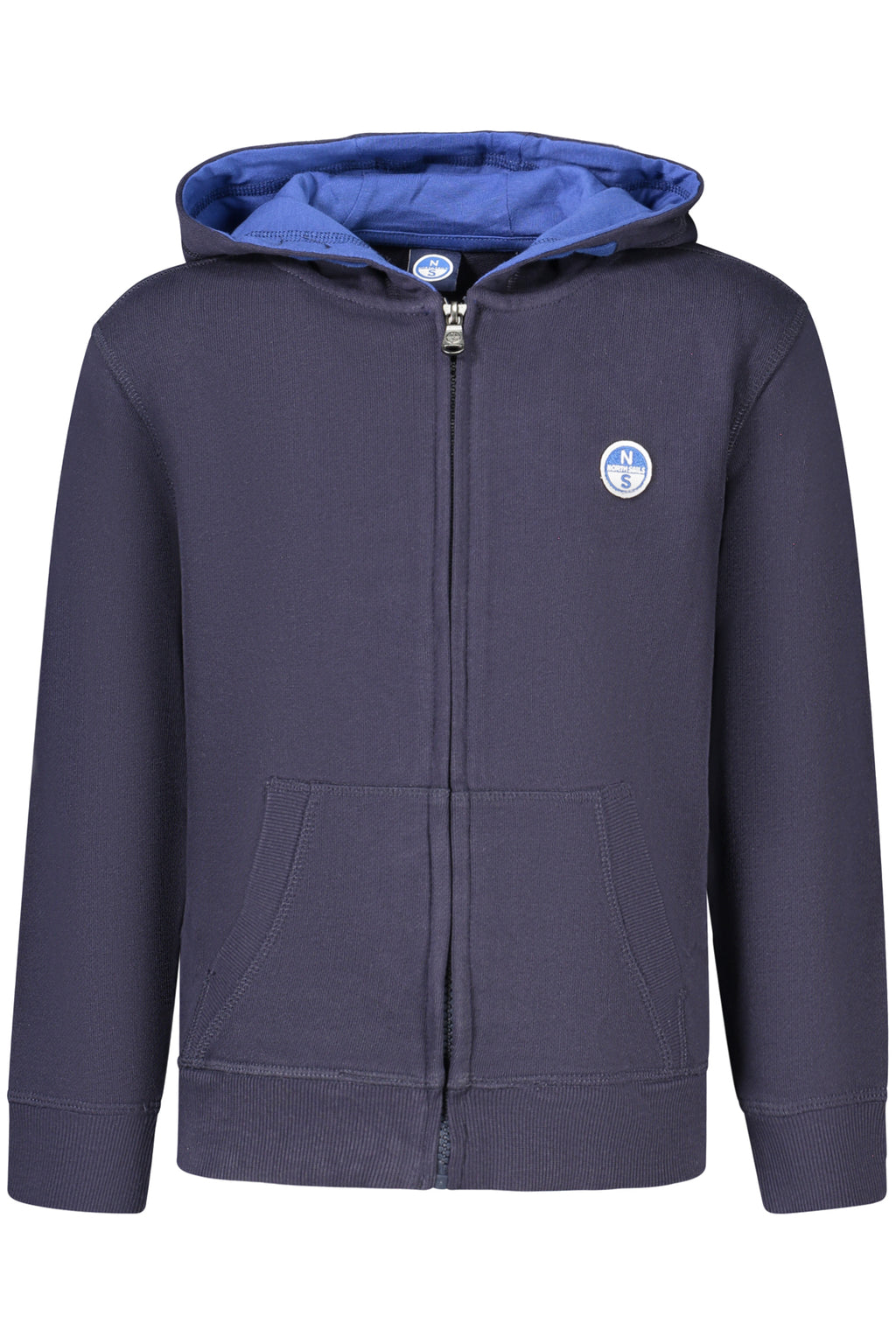 Sudadera azul marino con capucha y cremallera para niños North Sails