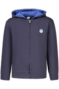 Sudadera azul marino con capucha y cremallera para niños North Sails