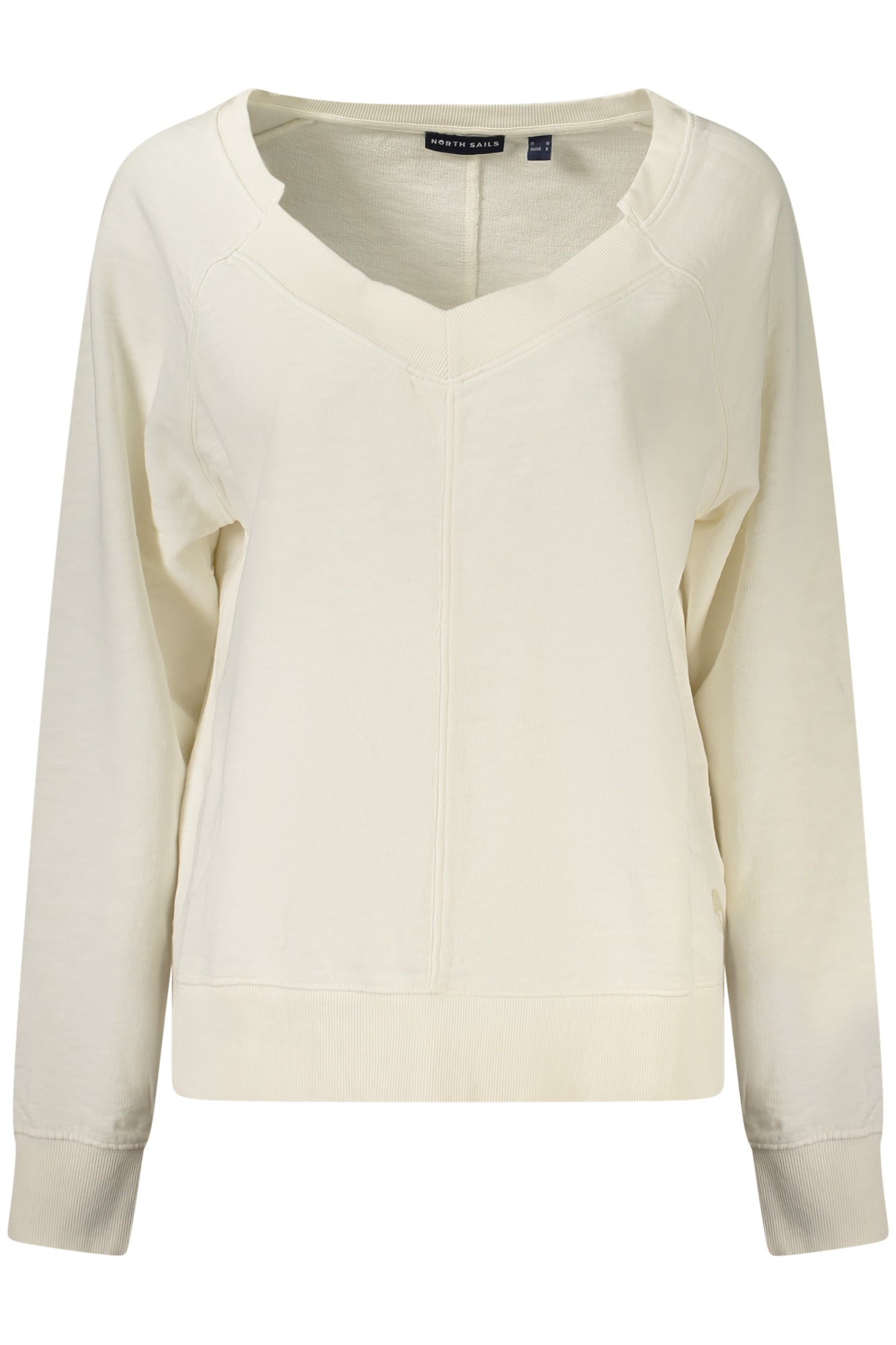 Sudadera blanca con cremallera para mujer de North Sails