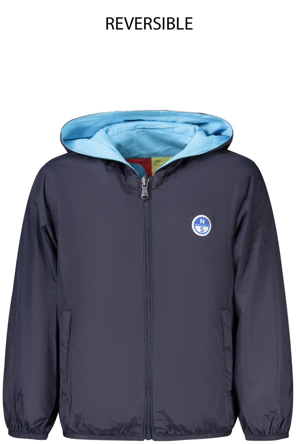 Chaqueta reversible azul con capucha para niños North Sails