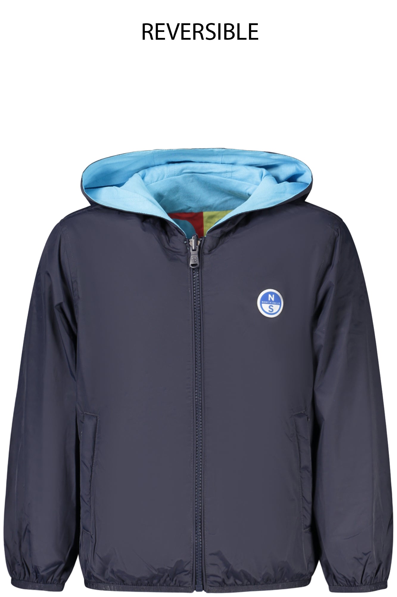 Chaqueta reversible azul con capucha para niños North Sails
