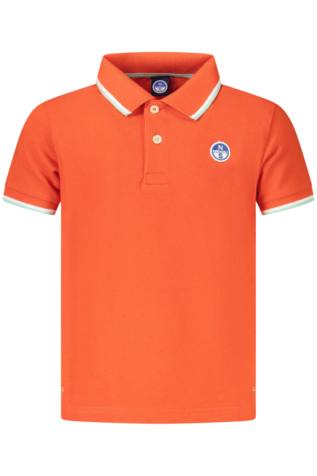 Polo naranja de manga corta para niños North Sails