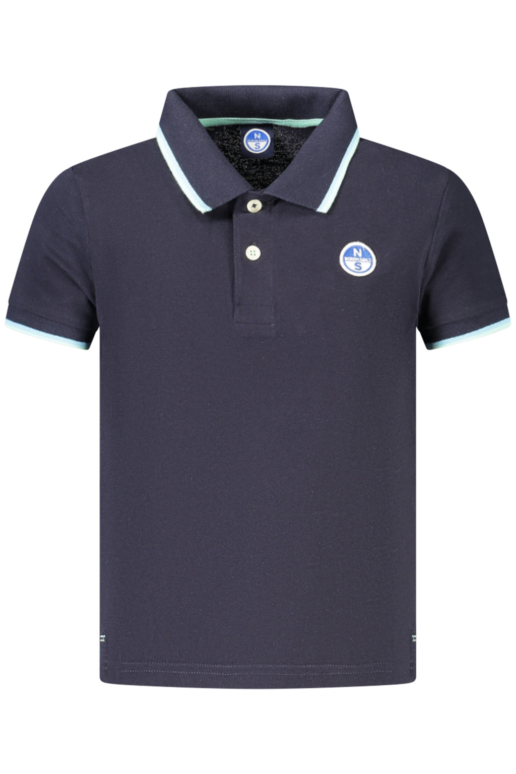 Polo azul marino de manga corta para niños North Sails