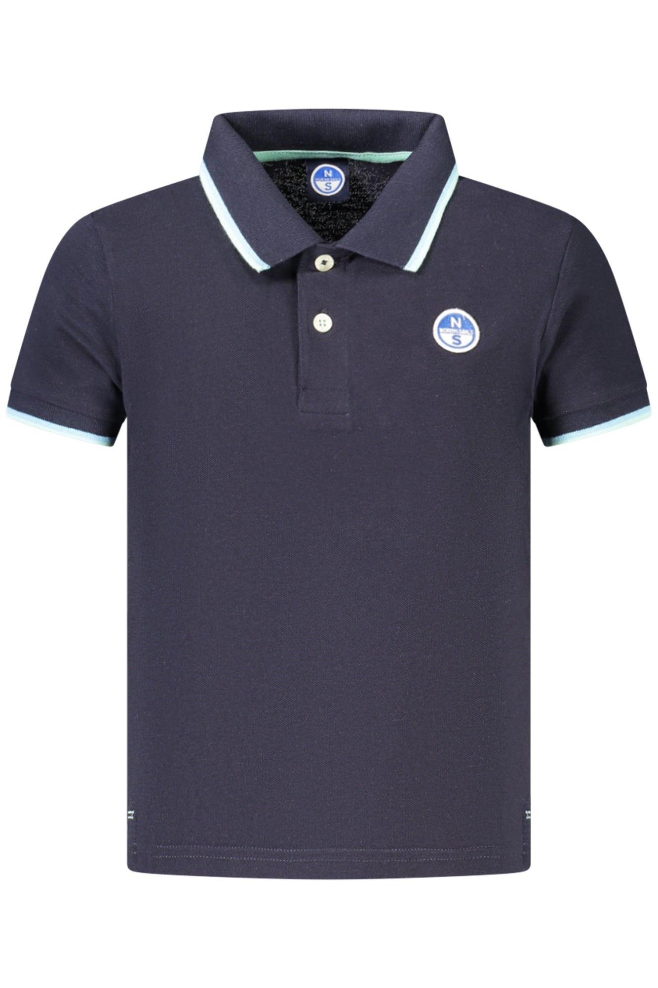 Polo azul marino de manga corta para niños North Sails