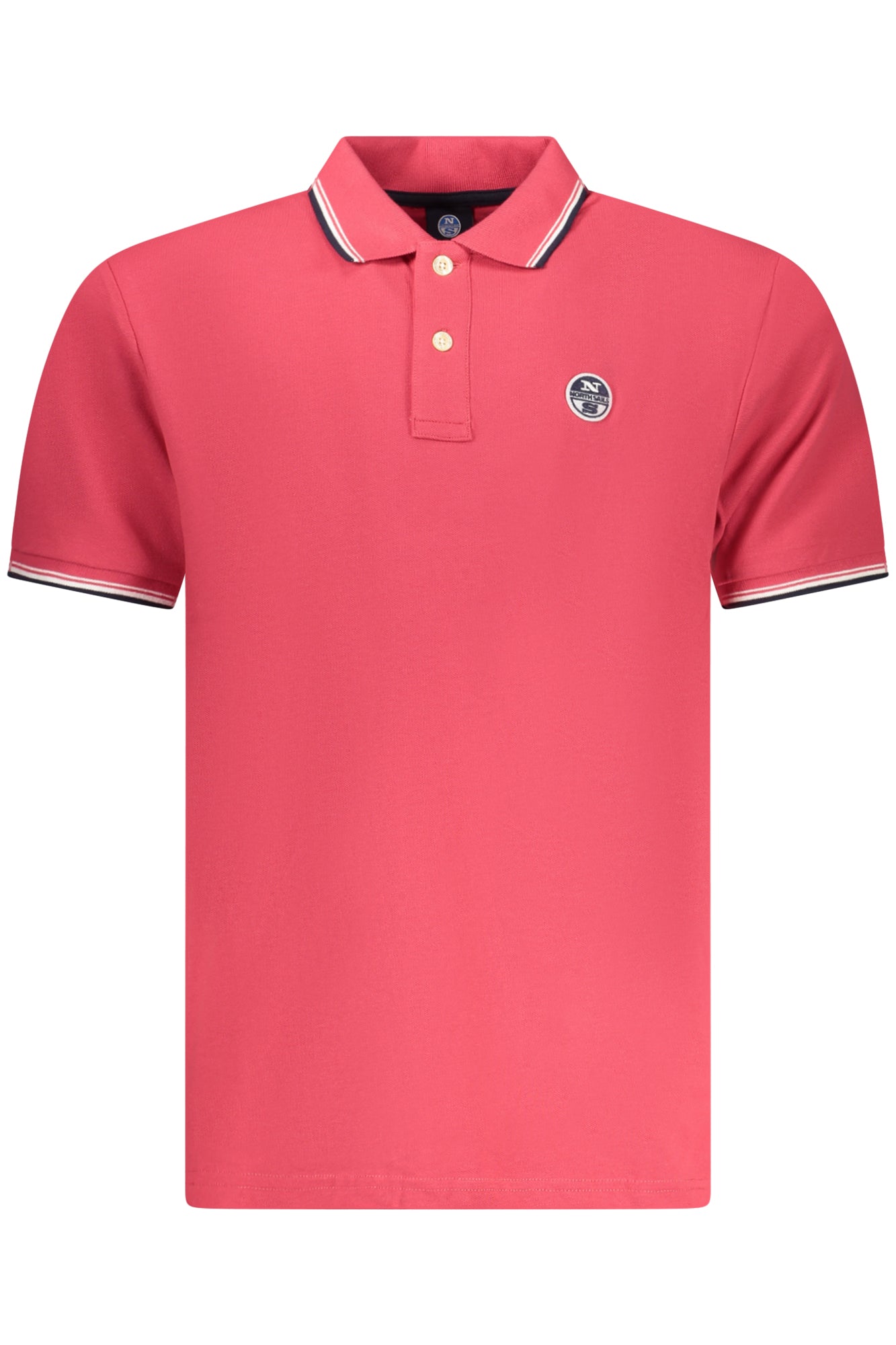Polo de manga corta para hombre North Sails, color rojo.