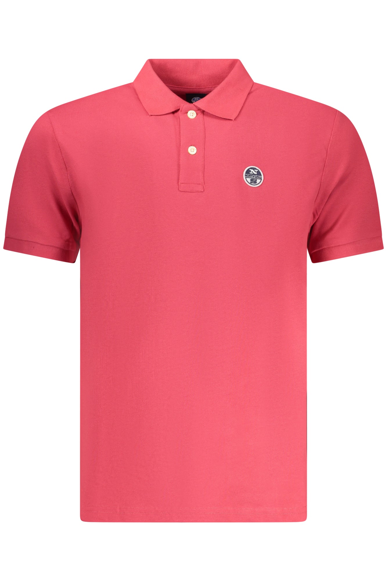 Polo de manga corta para hombre North Sails, color rojo.