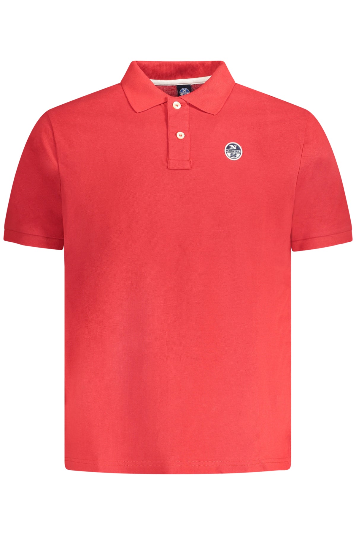 Polo de manga corta para hombre North Sails, color rojo.