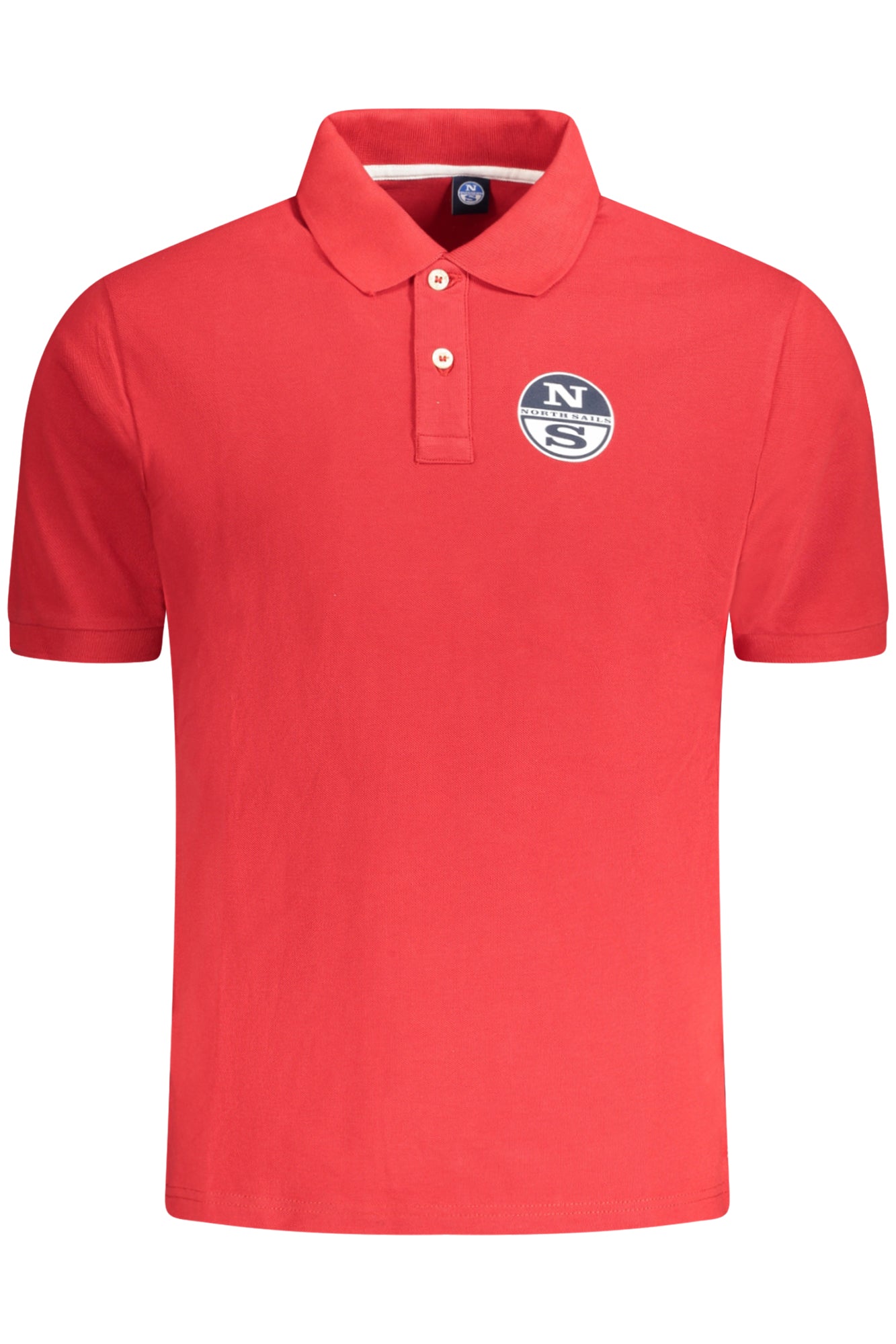Polo de manga corta para hombre North Sails, color rojo.