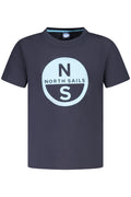 Camiseta azul marino de manga corta para niños North Sails Big Logo