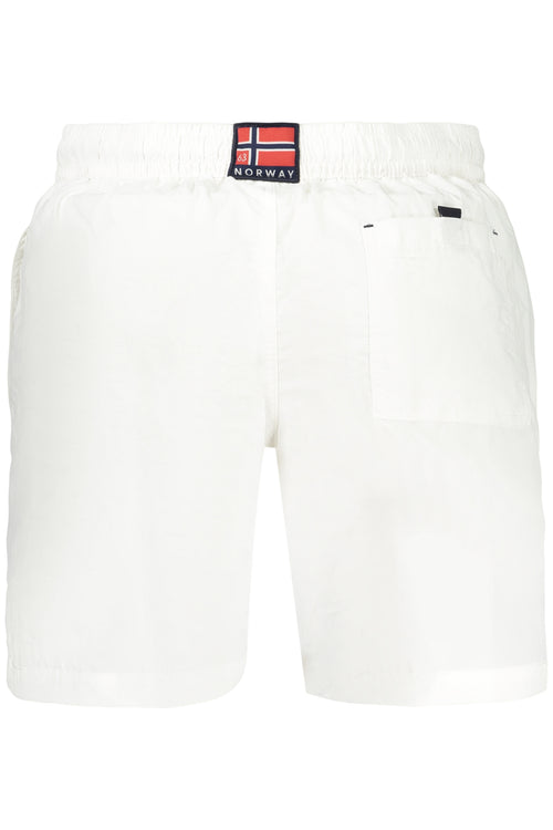 Bañador Bermuda con Franjas Norway 1963 Hombre Blanco