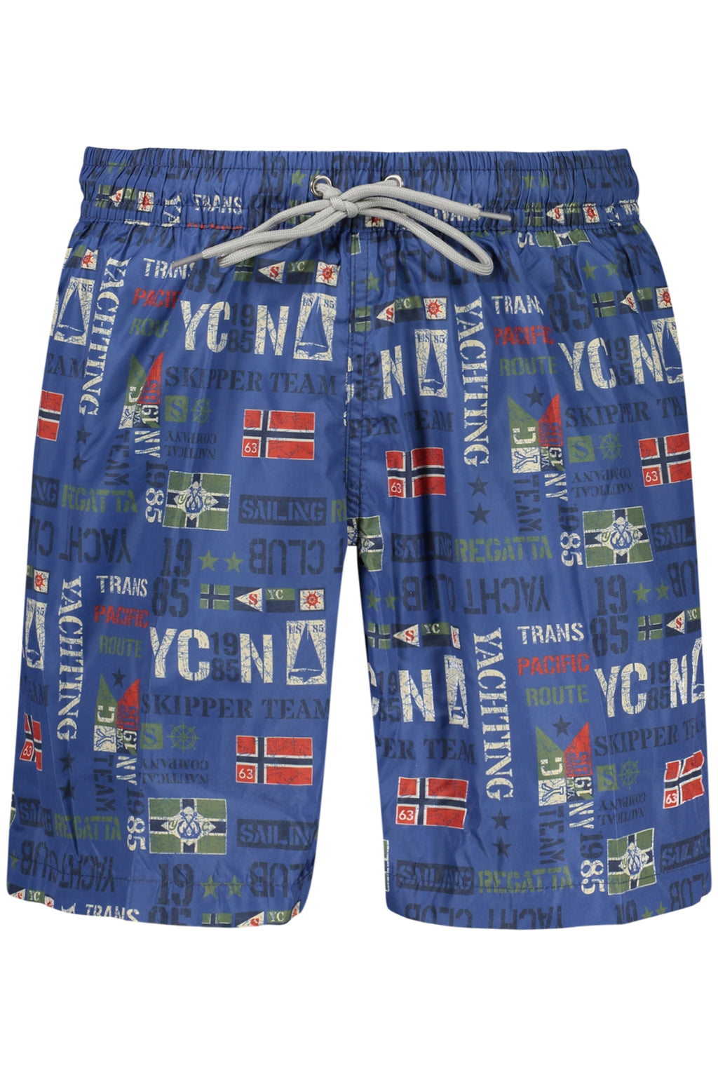 Bañador azul royal con estampado yachting para hombre Norway 1963