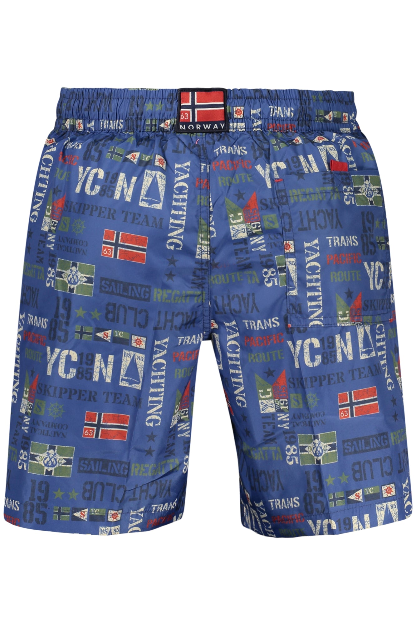 Bañador azul royal con estampado yachting para hombre Norway 1963