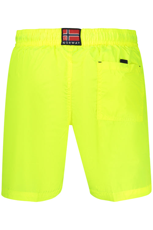 Bañador Bermuda con Parche Norway 1963 Hombre Amarillo Neón