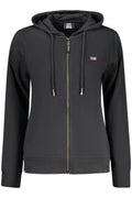 Sudadera negra con cremallera para mujer, Noruega 1963