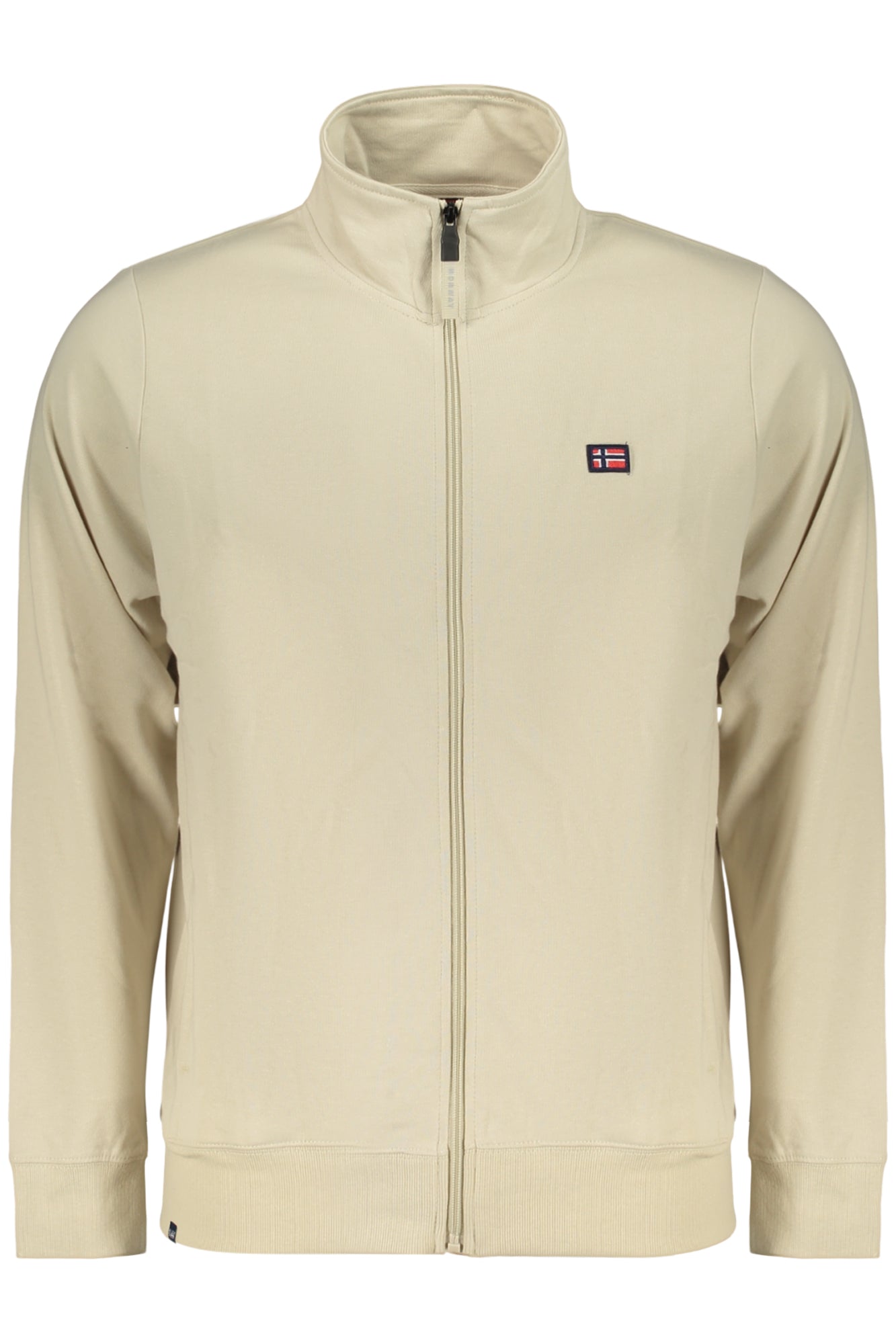 Sudadera negra con cremallera para hombre, Noruega 1963