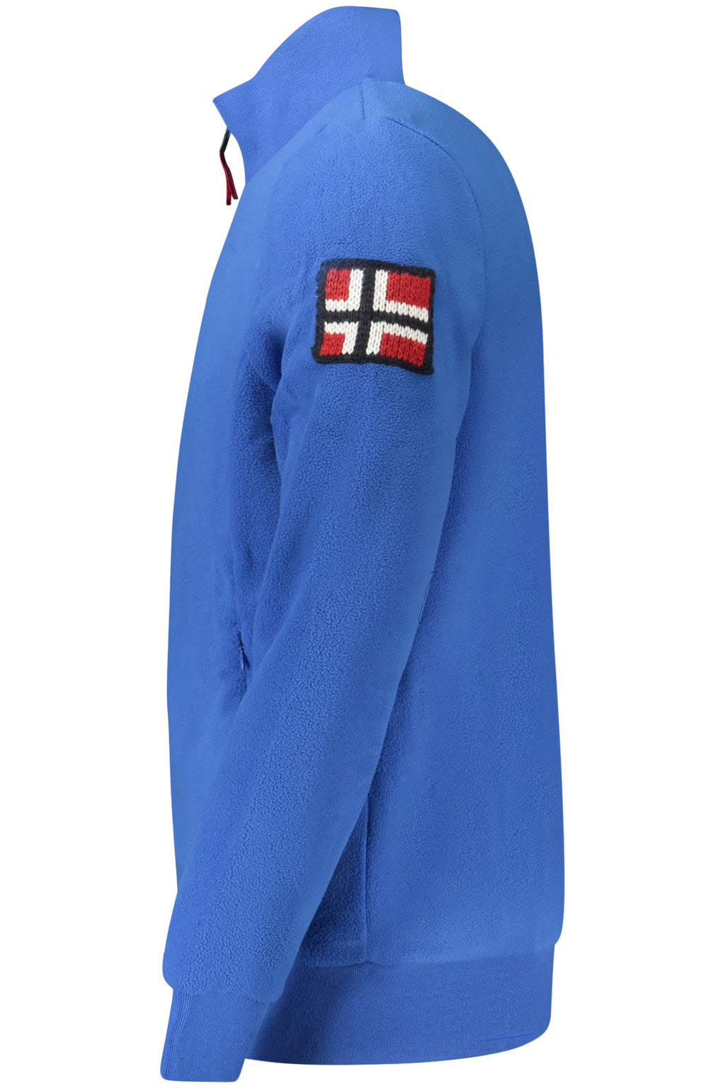 Sudadera azul con cremallera para hombre, Noruega 1963
