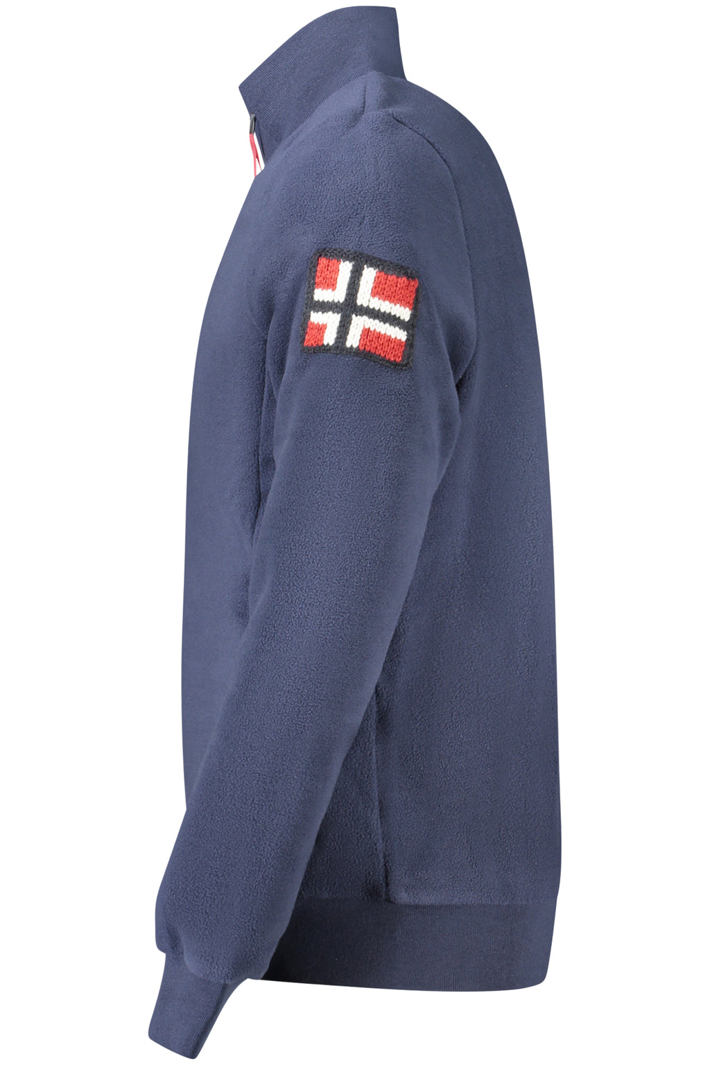 Sudadera azul con cremallera para hombre, Noruega 1963