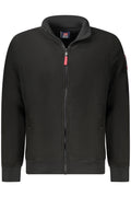 Sudadera negra con cremallera para hombre, Noruega 1963