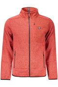 Sudadera roja con cremallera para hombre, Noruega 1963