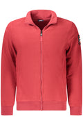 Sudadera roja con cremallera para hombre, Noruega 1963