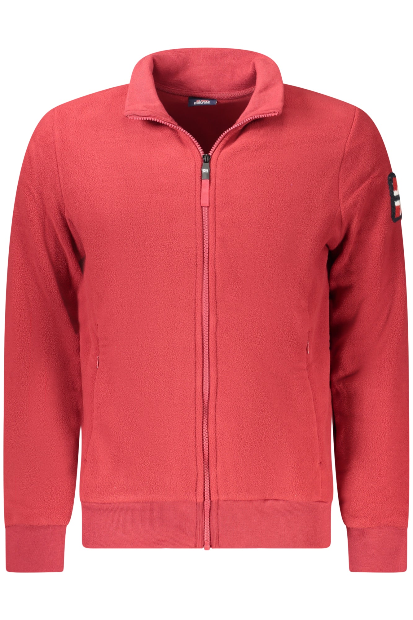Sudadera roja con cremallera para hombre, Noruega 1963
