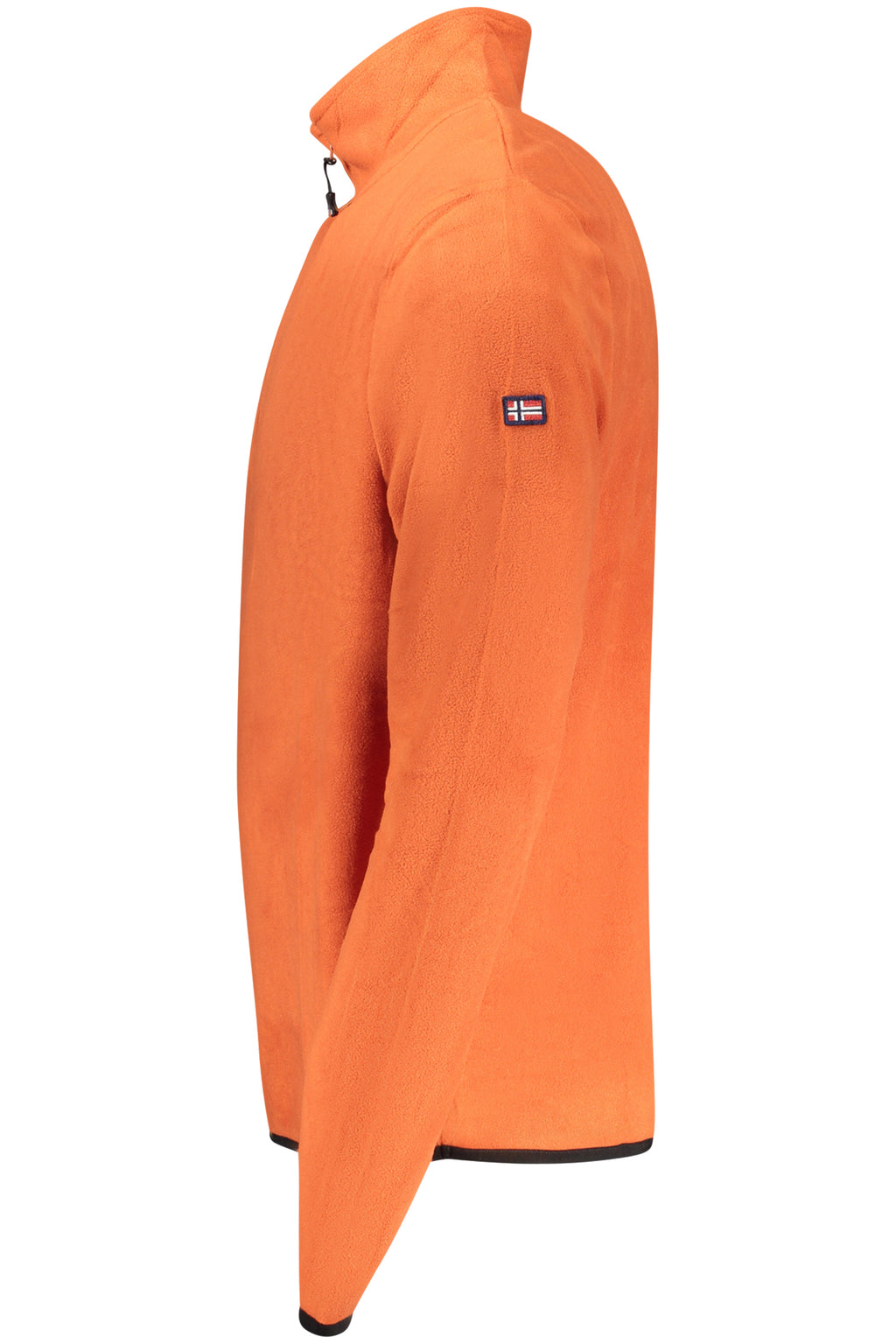 Sudadera naranja con cremallera para hombre, Noruega 1963