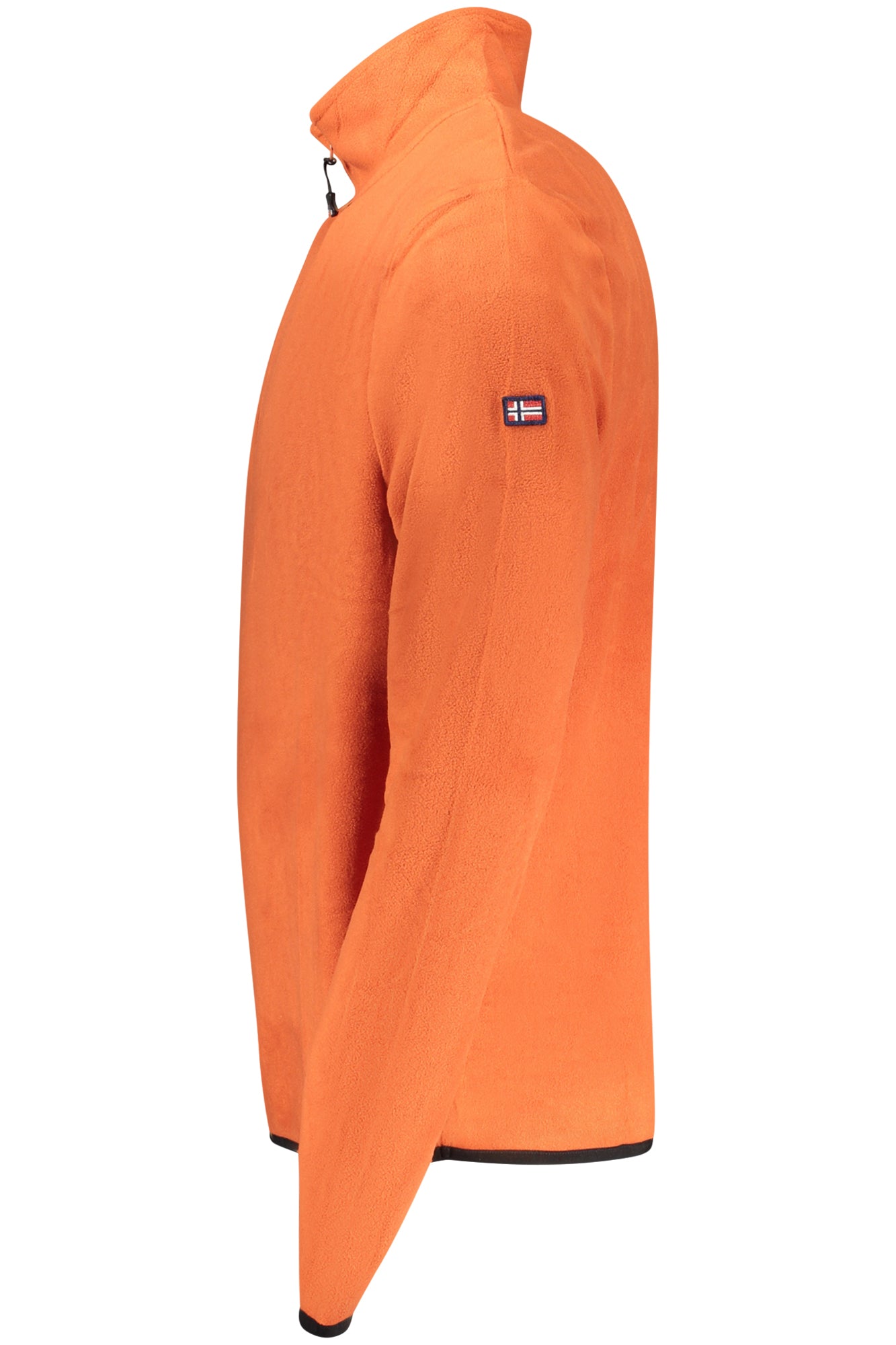 Sudadera naranja con cremallera para hombre, Noruega 1963