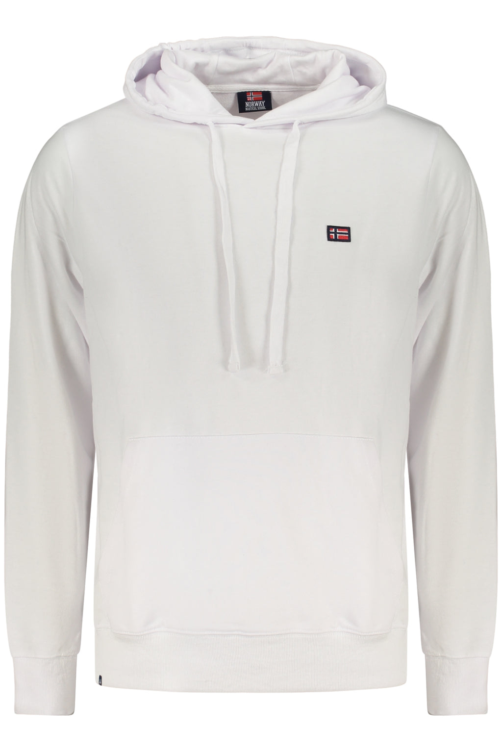 Sudadera blanca con cremallera para hombre, Noruega 1963
