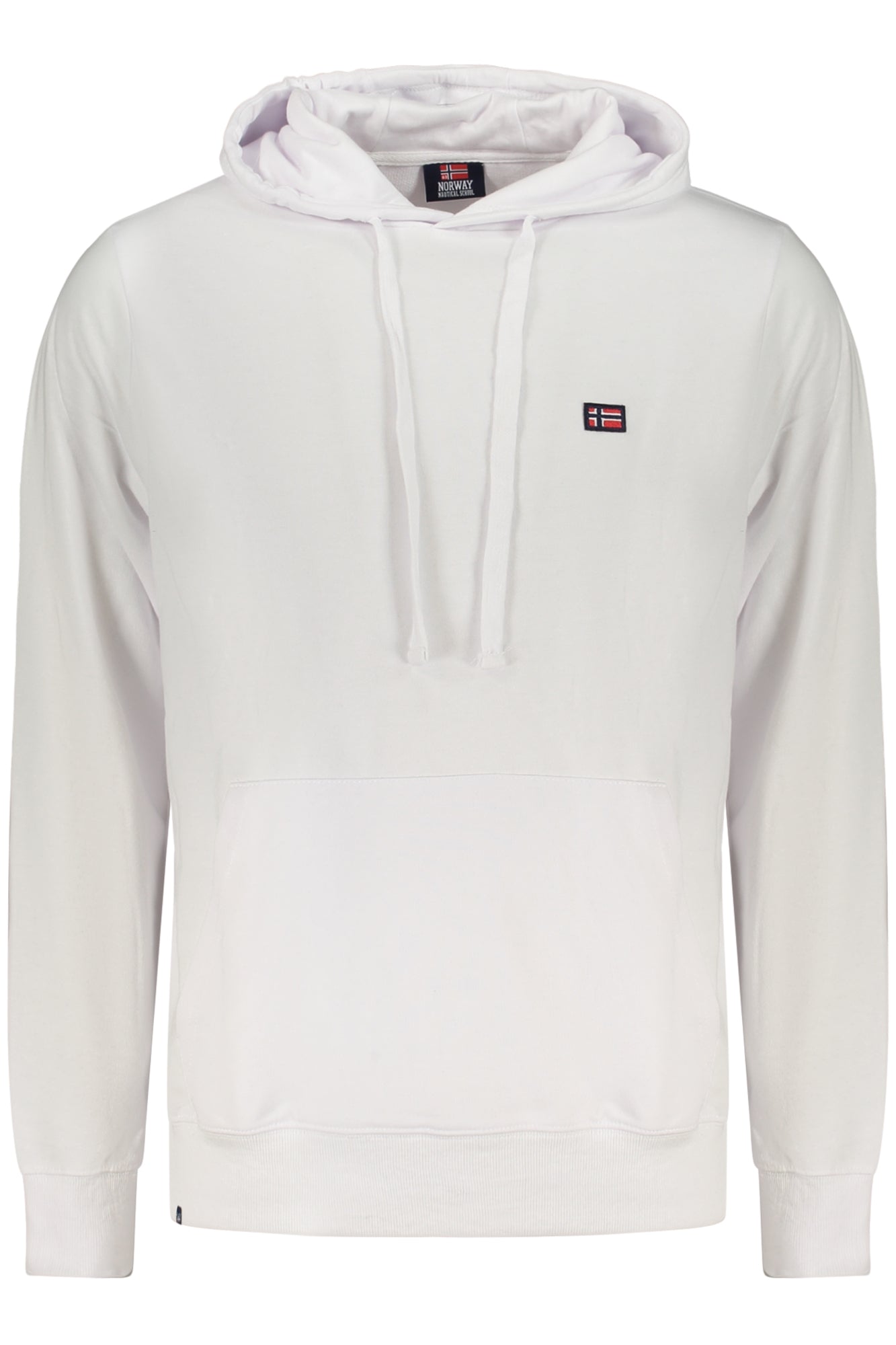 Sudadera blanca con cremallera para hombre, Noruega 1963