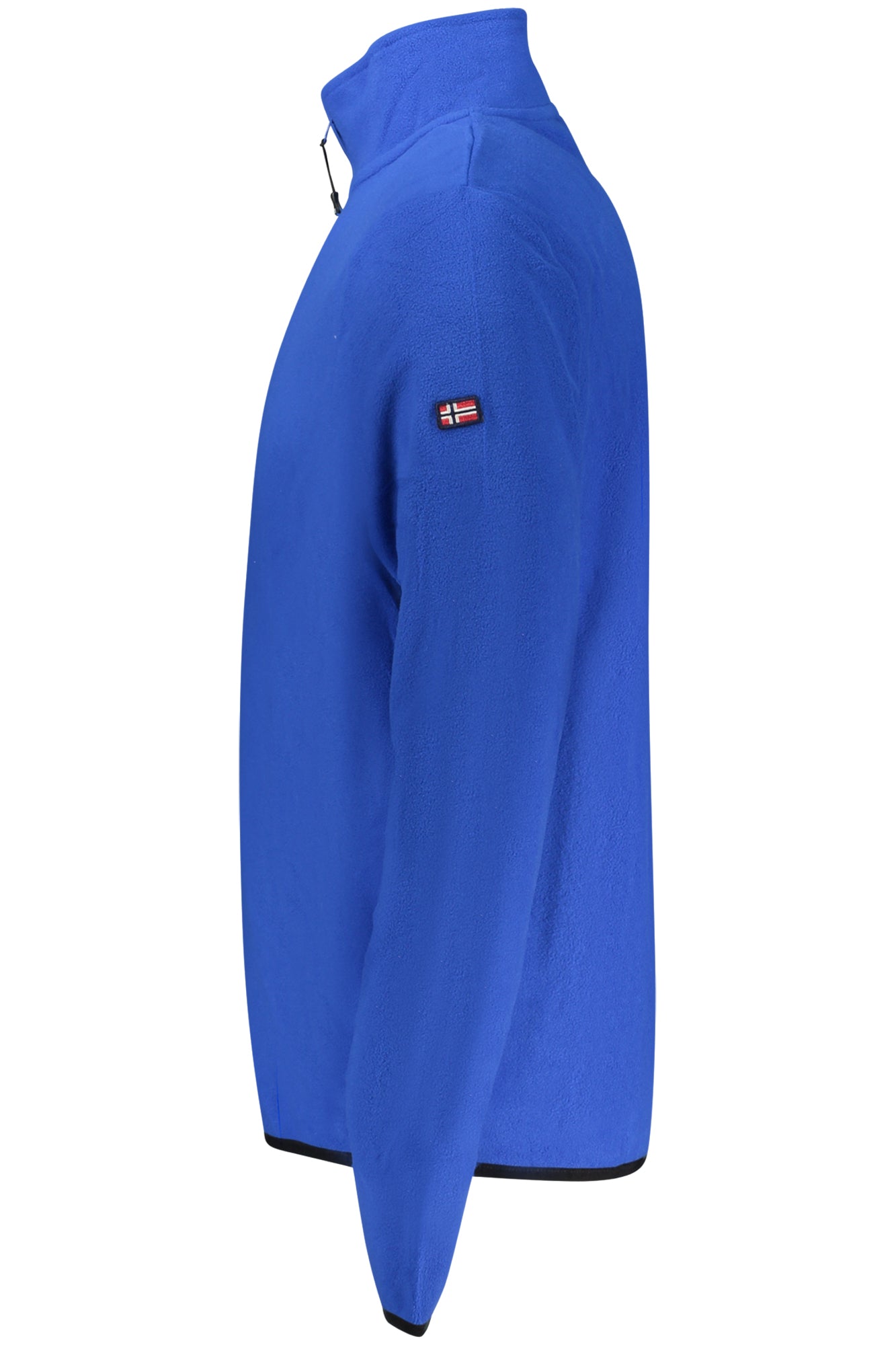 Sudadera azul con cremallera para hombre, Noruega 1963
