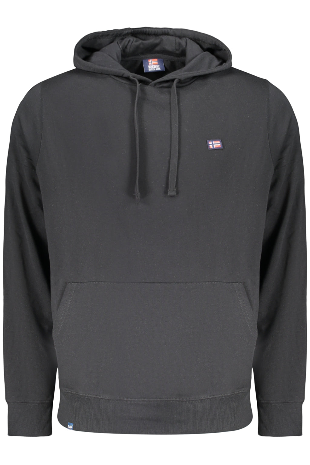 Sudadera negra con cremallera para hombre, Noruega 1963