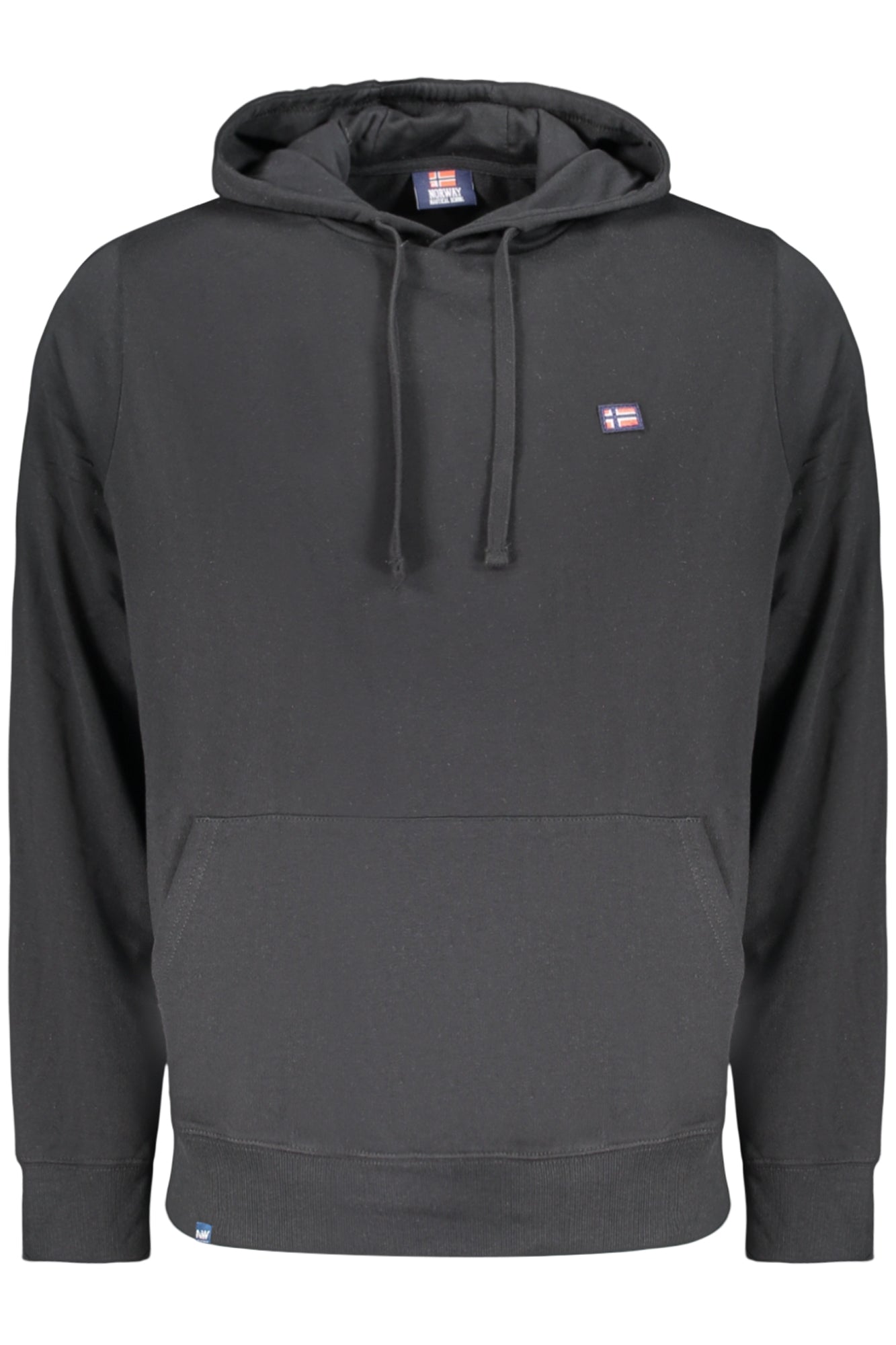 Sudadera negra con cremallera para hombre, Noruega 1963