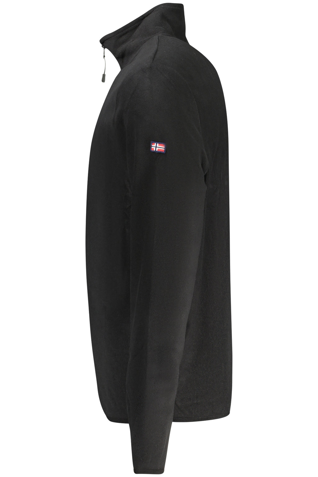 Sudadera negra con cremallera para hombre, Noruega 1963