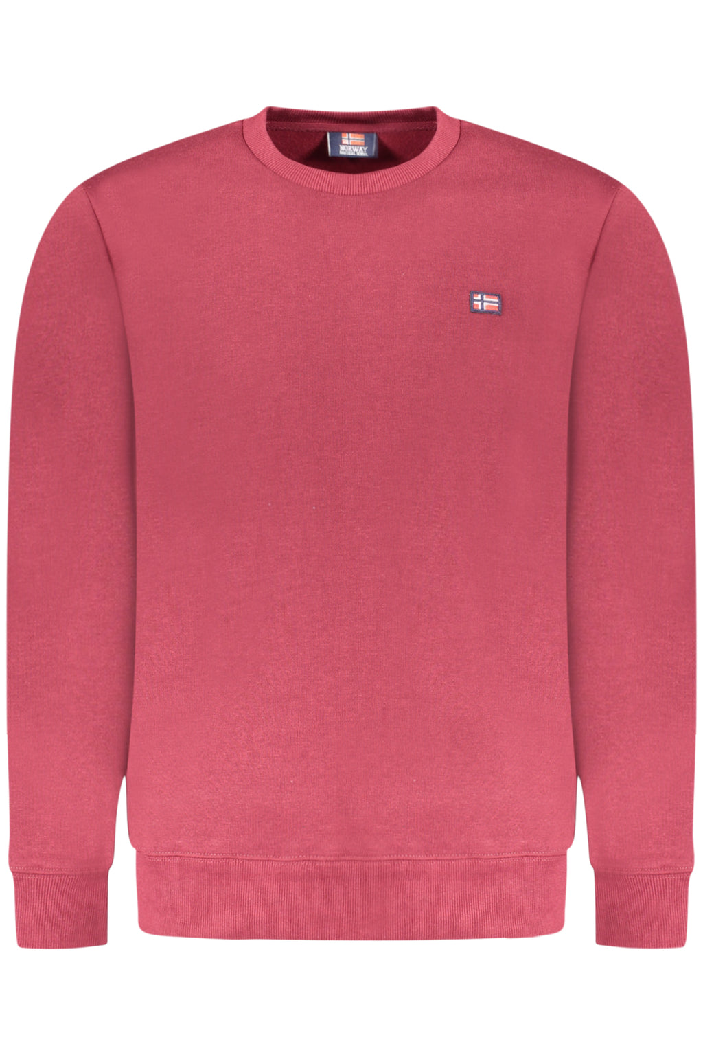 Sudadera roja con cremallera para hombre, Noruega 1963